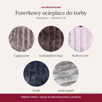 Futerkowy ocieplacz do torby dla psa – 5 kolorów, S i M