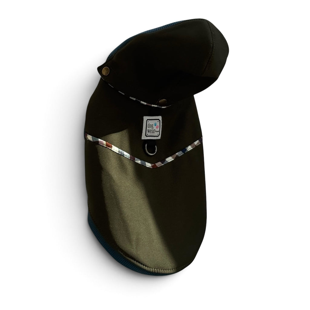Kurtka softshell dla psa khaki z kapturem – zdjęcie 2