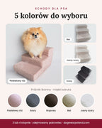 Schodki dla psa z welurowym pokrowcem – kolory 2
