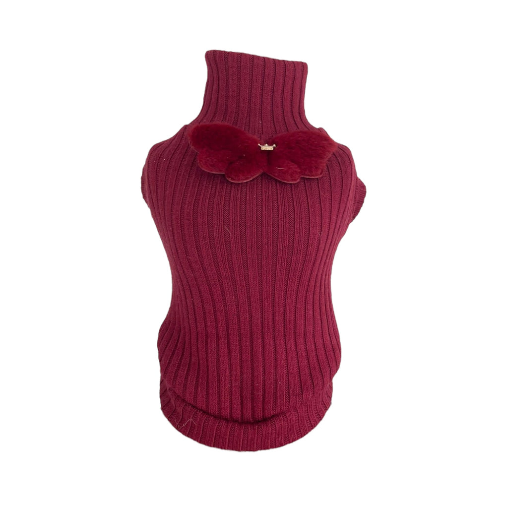 Dog Sweater Red Wine