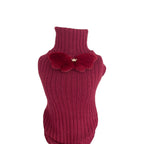 Sweterek dla psa Red Wine – prążek – zdjęcie 3