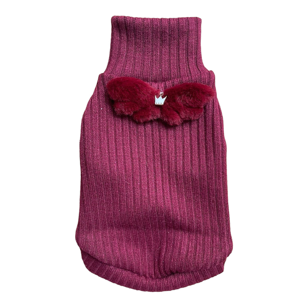 Dog Sweater Red Wine