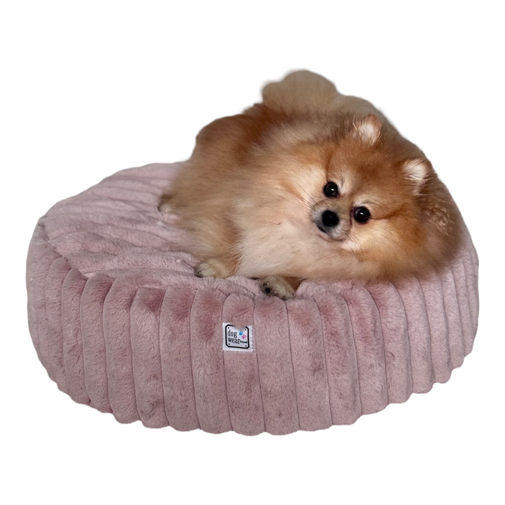 Pink dog bed