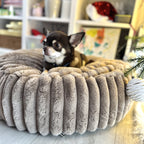 Beżowe legowisko dla psa z poduszką – Dog Wear Poland
