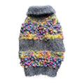 Woolen dog sweater with bubbles