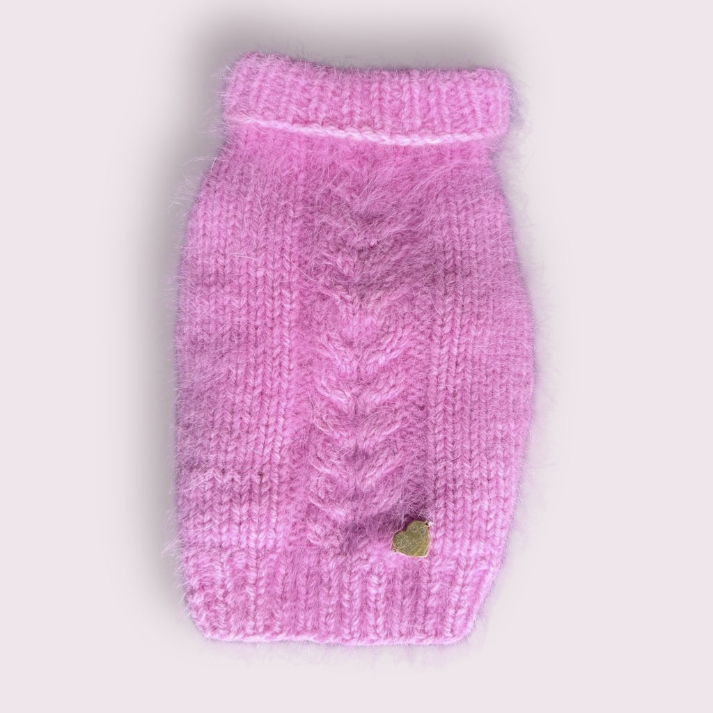 Woollen sweater for a dog Pink