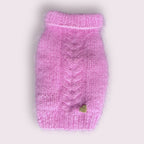 Różowy wełniany sweter dla psa – handmade – Dog Wear Poland