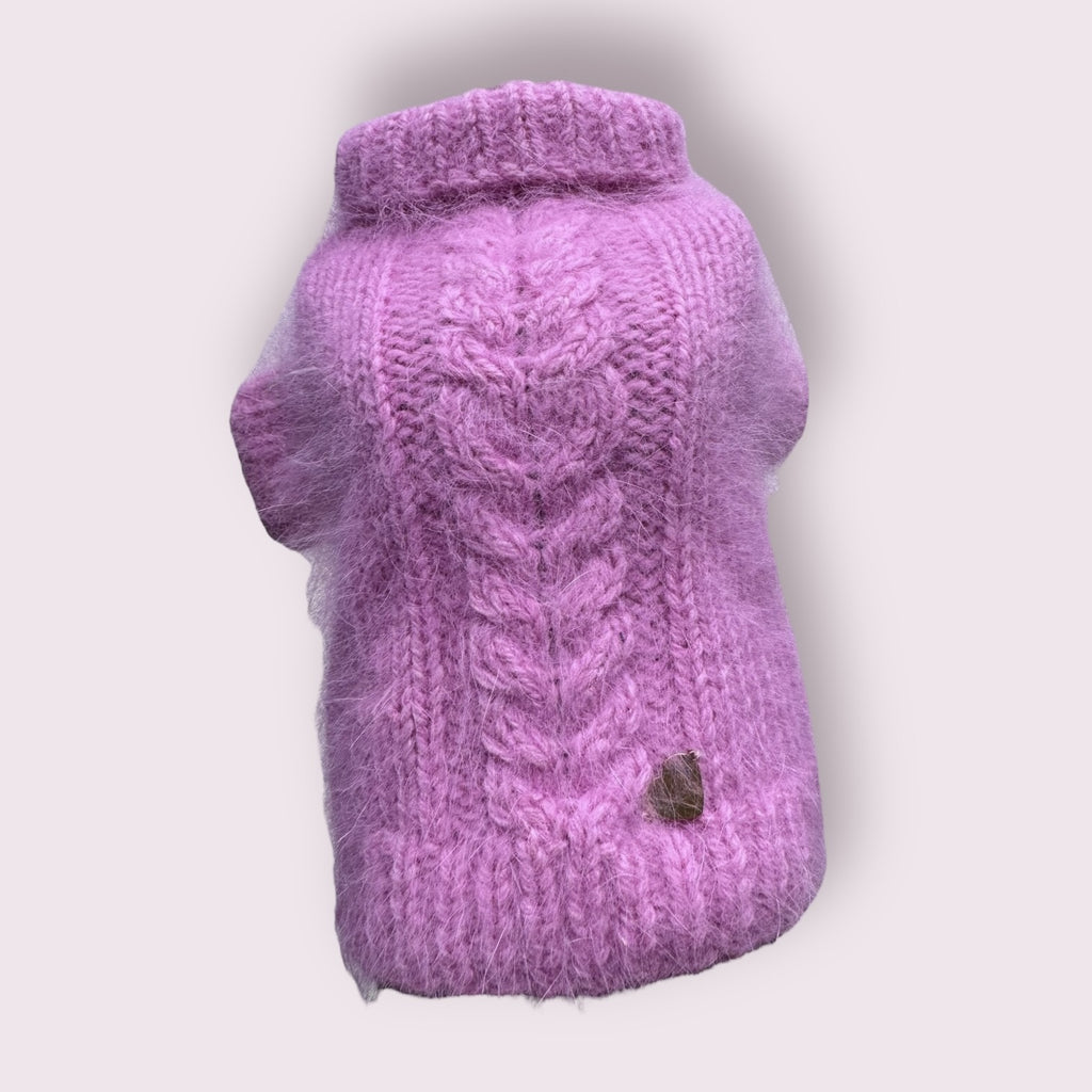 Woollen sweater for a dog Pink