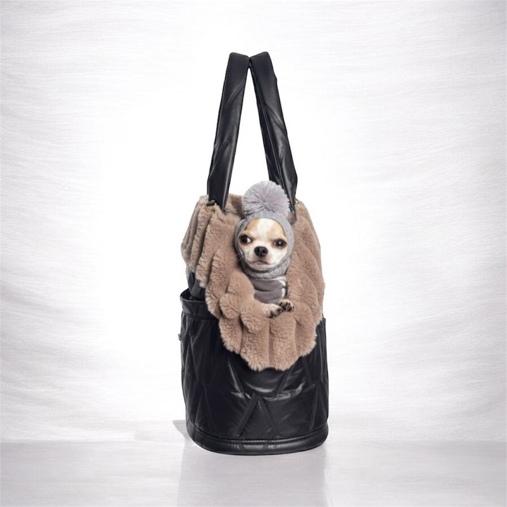 Dog carrier bag - quilted, made in Poland