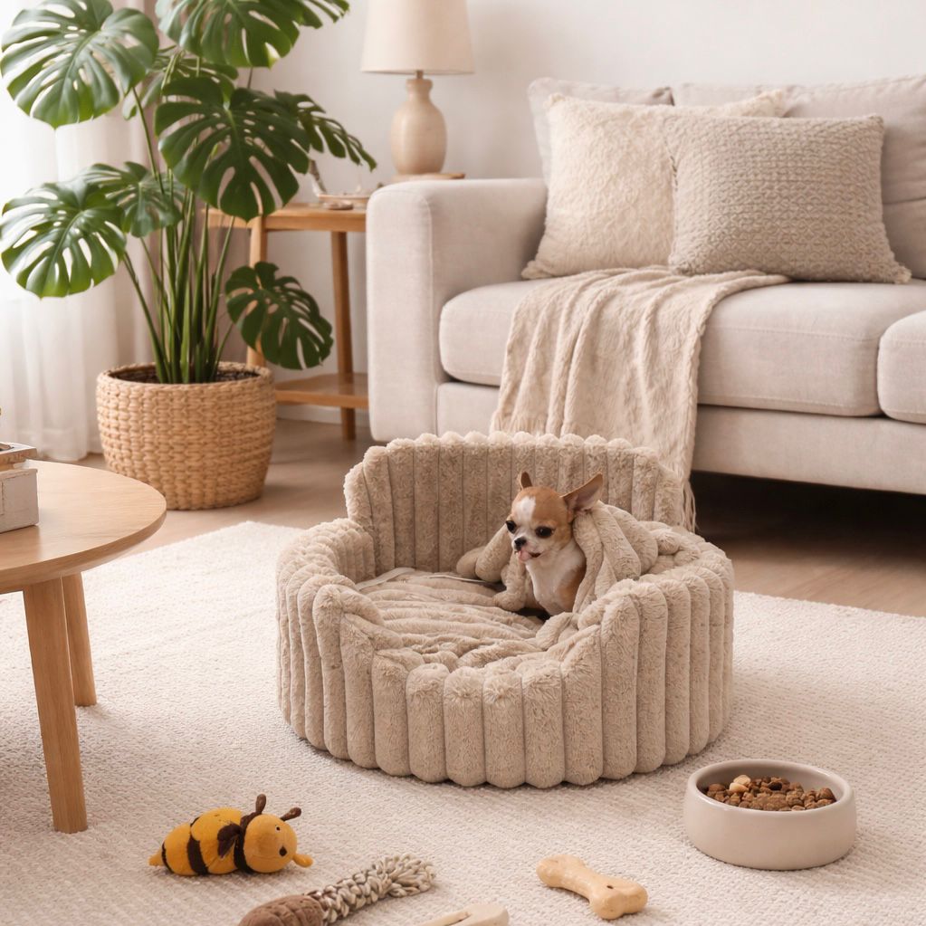 Luksusowy Fotelik Samochodowy i Legowisko 2w1dla psa do auta