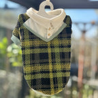 Bluzka dla psa Preppy Style – zielona krata – zdjęcie 4