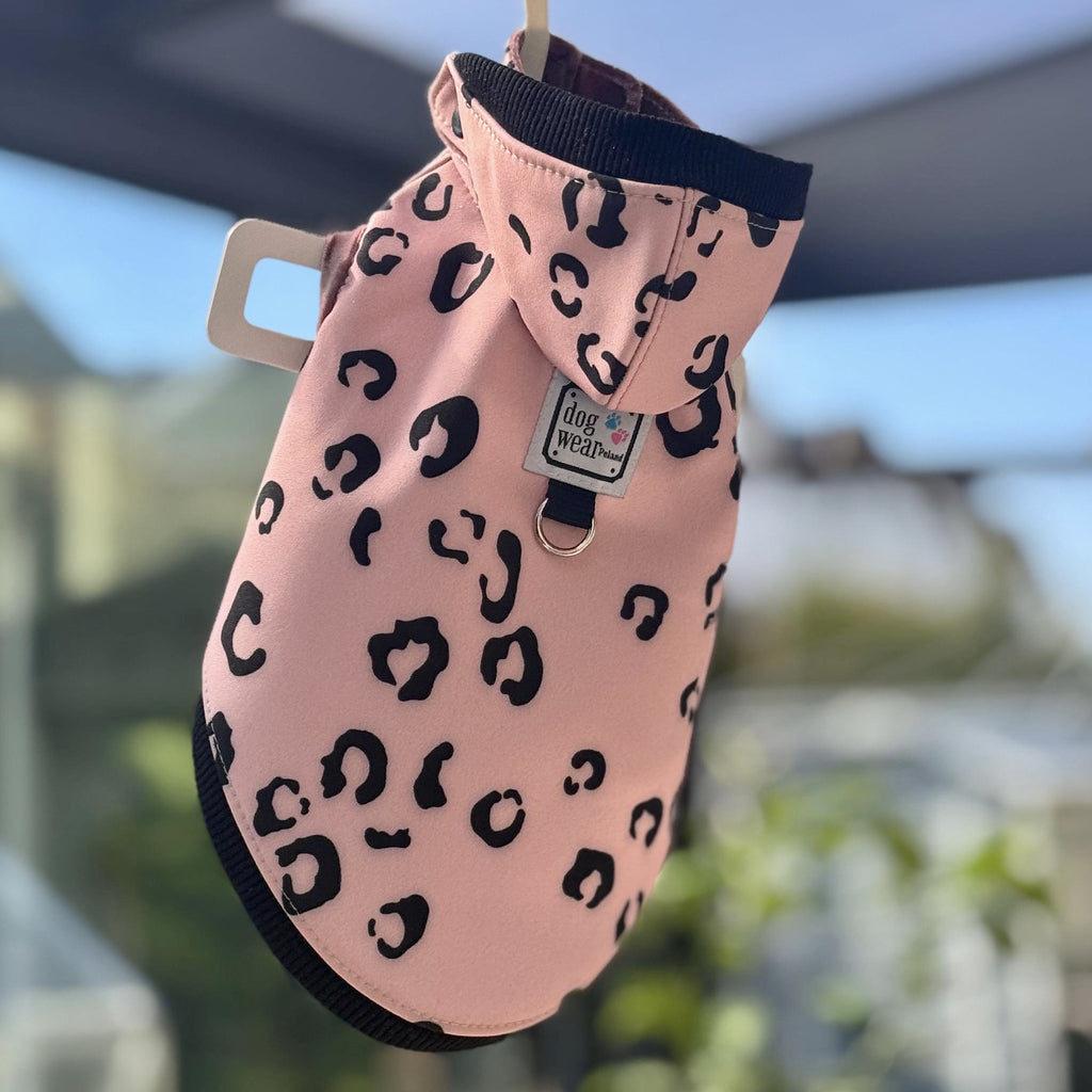 Dog rain jacket made of Softshell "Pink Panther"